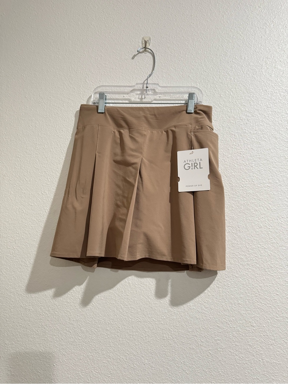 Athleta Girl Tan Pleated Skort